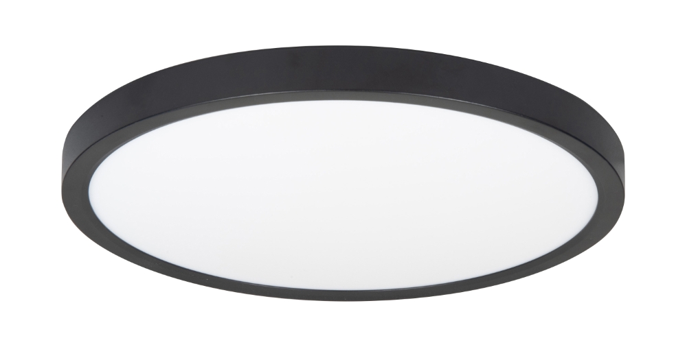 Highlight Ronde plafonnierePiatto zwart Ø 30,5cm - P6648.01